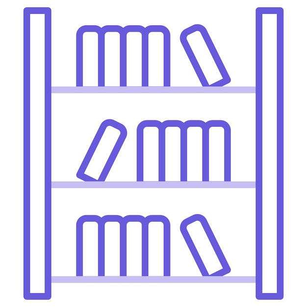 Biblioteca de ilustraciones vectoriales de estanterías
