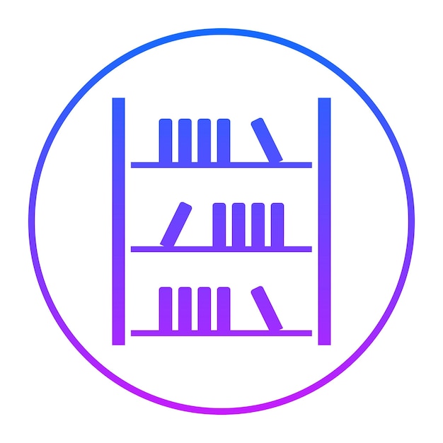 Biblioteca de ilustraciones vectoriales de estanterías