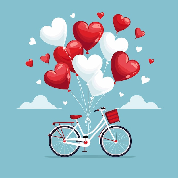 una bicicleta con corazón