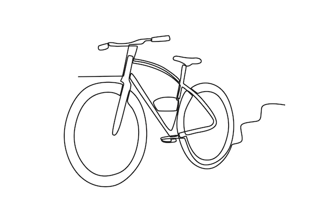 Una bicicleta eléctrica para montar una bicicleta eléctrica dibujo en línea