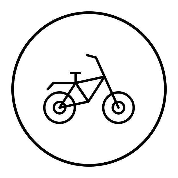 una bicicleta está en un cartel que dice ciclismo