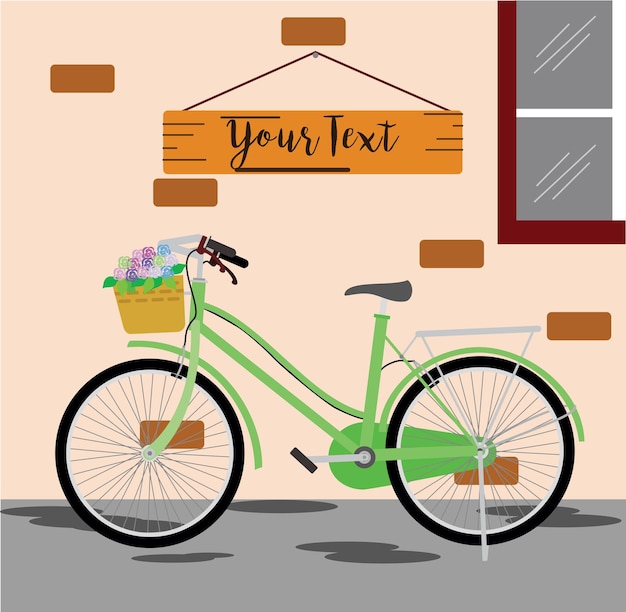 bicicleta con flores