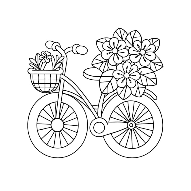 Bicicleta de las flores