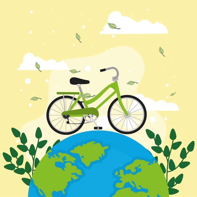 Bicicleta de transporte ecológico en el mundo