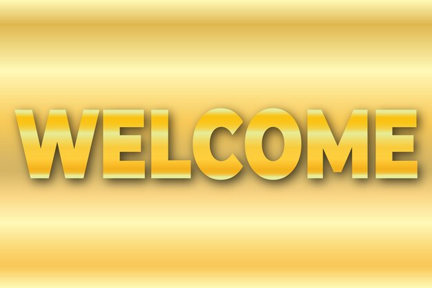 Bienvenido efecto de texto editable en 3d Efecto de fuente moderna