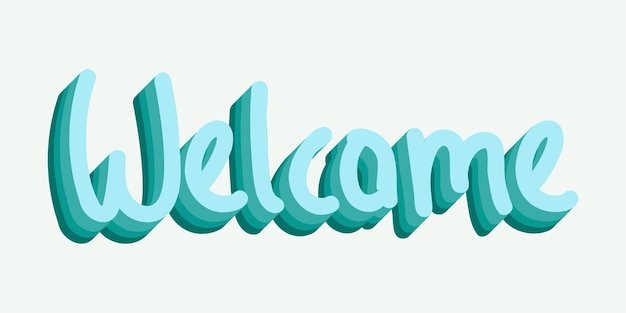Bienvenido de nuevo Texto de estilo retro para invitación de postal Diseño de impresión de camiseta icono de web de cartel de banner