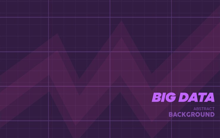 Vector big data abstracto en gráfico con fondo concepto de tecnología ilustración vectorial