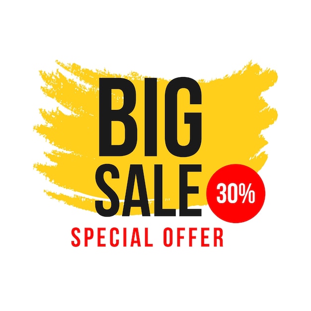 Big sale 30% special offer template