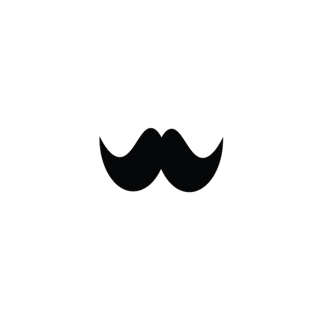 Un bigote negro con un bigote en él