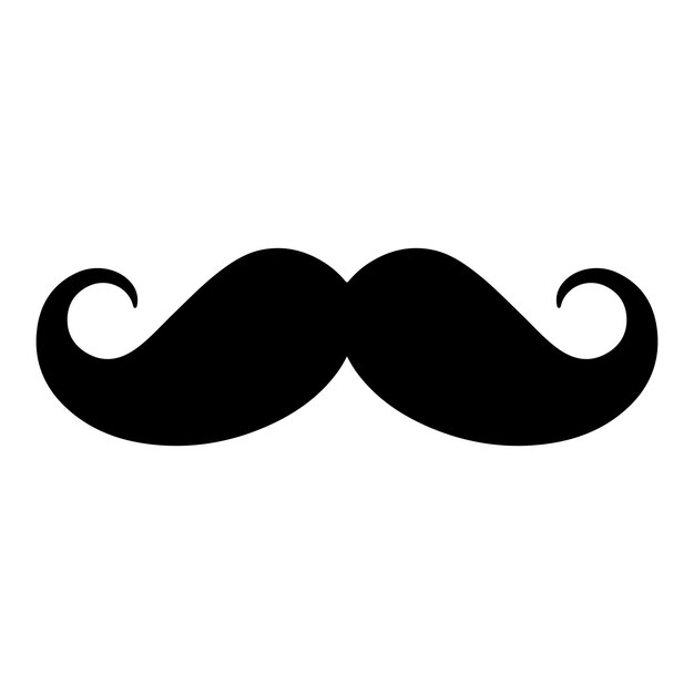 bigote negro clipart manillar vintage bigote barbería bigote logotipo