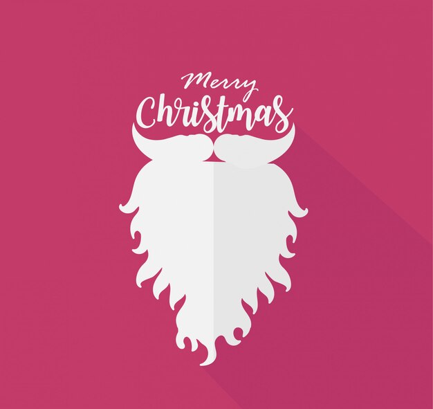 Bigote de Santa Claus es un diseño de fondo de vacaciones
