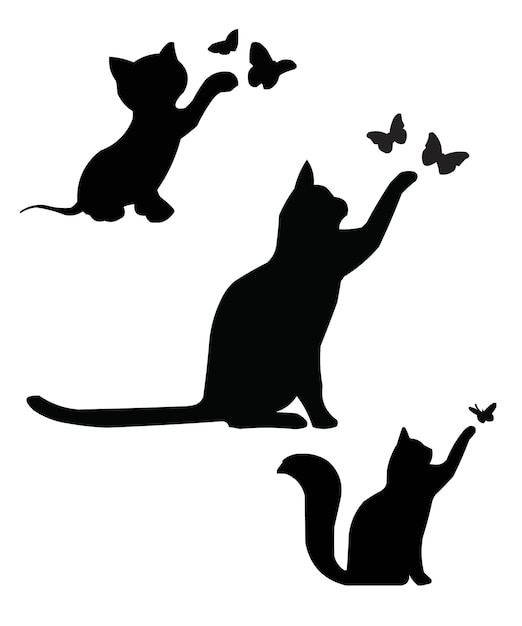 Los bigotes de la medianoche, la silueta de un gato