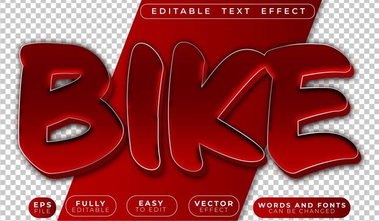 Vector bike ride adventure travel speed freedom editable vector text file