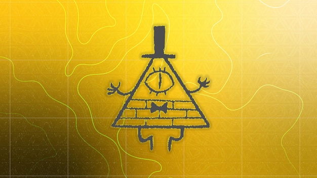 Vector bill cipher fondo de pantalla villano de gravity falls