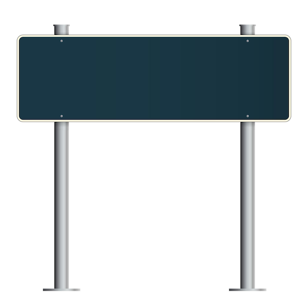 Billboard city Banner Stand sobre fondo limpio aislado Plantilla de diseño en blanco big board city display template para diseñadores Ilustración vectorial EPS 10 Publicidad presentación promocional