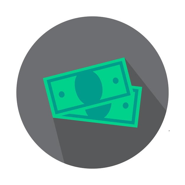 Billetes de dinero esbozan icono vector símbolo de efectivo mínimo o elemento de logotipo en estilo de línea fina