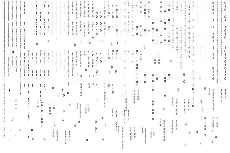 Vector binary code background zero one binary code abstract matrix design