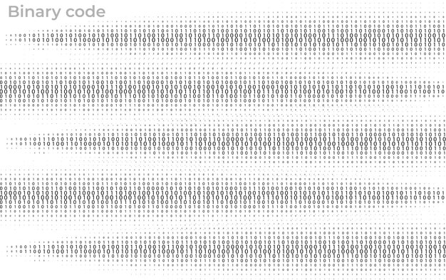 Binary Code Data Stream Abstract Digital Flow and Matrix Visualization Background Futuristic Cyber Network Programming and Technology Concept for Science and Innovation