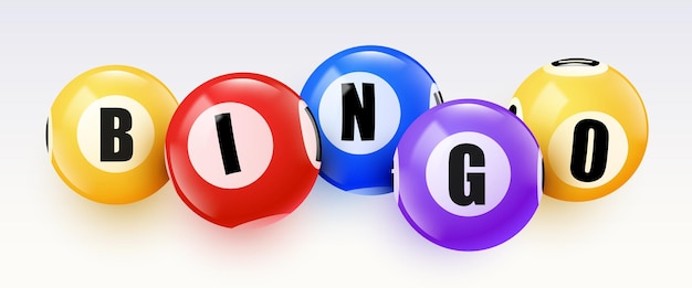 Bingo bolas pancarta juego de lotería 3D bolas loterías evento de juego