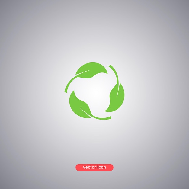 Vector biodegradada_icon ilustración vectorial