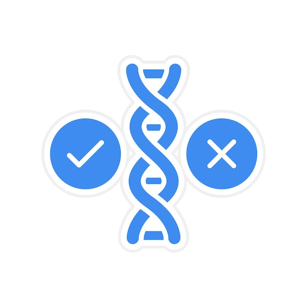 Vector bioética imagen vectorial de icono de debate se puede utilizar para la bioingeniería