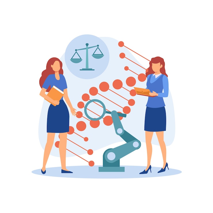 Vector bioética, plano, moderno, diseño, ilustración