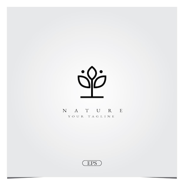 Biotanical naturaleza Logo diseño logo premium elegante plantilla vector eps 10