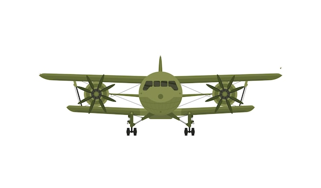 Biplano vintage avión avión viejo retro hélice ilustración aislado avión