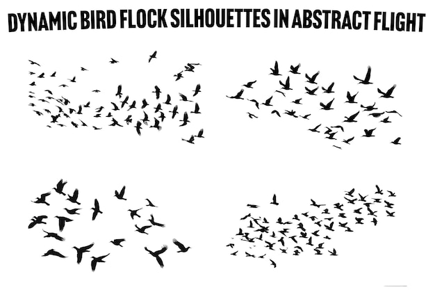 Bird Migration Flock A Natural Wildlife Vector Collection
