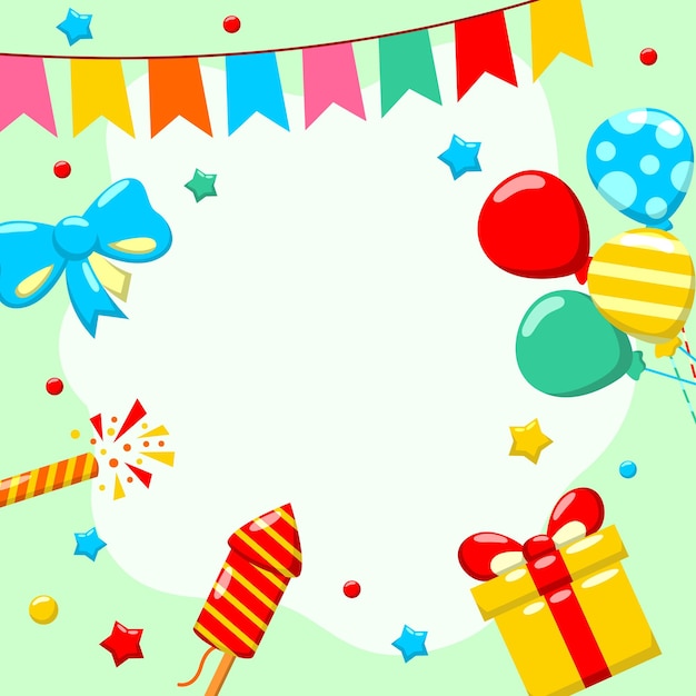 birthday celebrate party template background design