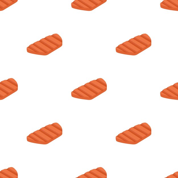 bistec frito en la parrilla patrón textura de fondo sin costuras repetir papel tapiz vector geométrico
