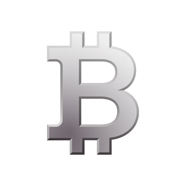 Bitcoin blockchain cryptocurrency icono gris Opensource finanzas concepto
