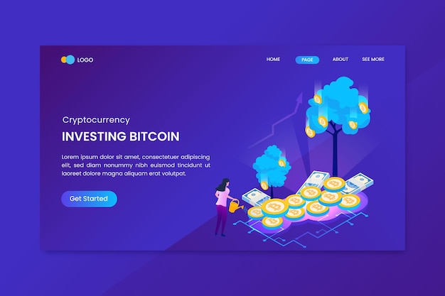 Bitcoin Criptomonedas Isométricas