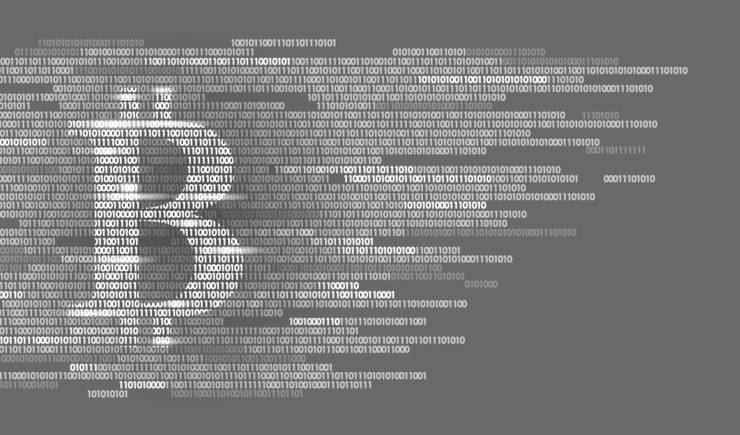 Vector bitcoin digital cryptocurrency sign número de código binario, big data