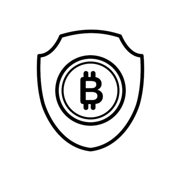 Bitcoin icon design template