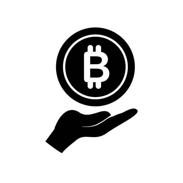Bitcoin icon design template