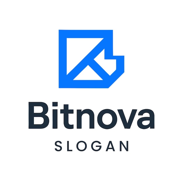 Bitnova Logo Modern Clean and Bold Brand Identity