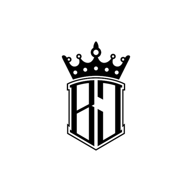 BJ Monogram Logo Design letra texto nombre símbolo monocromo logotipo alfabeto carácter simple logo