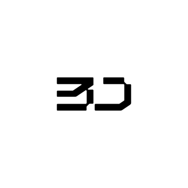 BJ Monogram Logo Design letra texto nombre símbolo monocromo logotipo alfabeto carácter simple logo