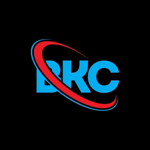 BKC logotipo BKC letra BKC carta diseño de logotipo Iniciales BKC Logotipo vinculado con círculo y mayúscula monograma logotipo BkC tipografía para negocios de tecnología y marca inmobiliaria