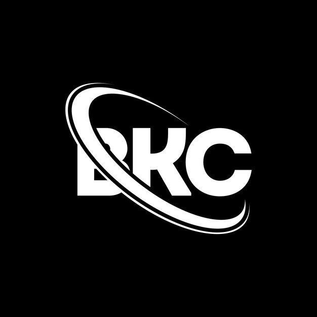 BKC logotipo BKC letra BKC carta diseño de logotipo Iniciales BKC Logotipo vinculado con círculo y mayúscula monograma logotipo BkC tipografía para negocios de tecnología y marca inmobiliaria
