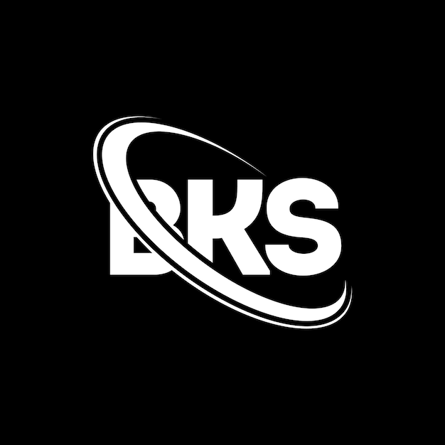 BKS logotipo BKS letra BKS letra diseño del logotipo Iniciales BKS logotipo vinculado con círculo y mayúscula monograma logo BKS tipografía para negocios de tecnología y marca inmobiliaria