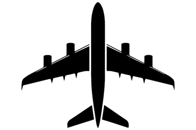 Black Airplane Silhouette