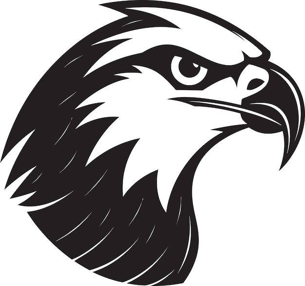 Black Falcon Un diseño de logotipo vectorial para empresas que es una fuerza a tener en cuenta Black Falcon