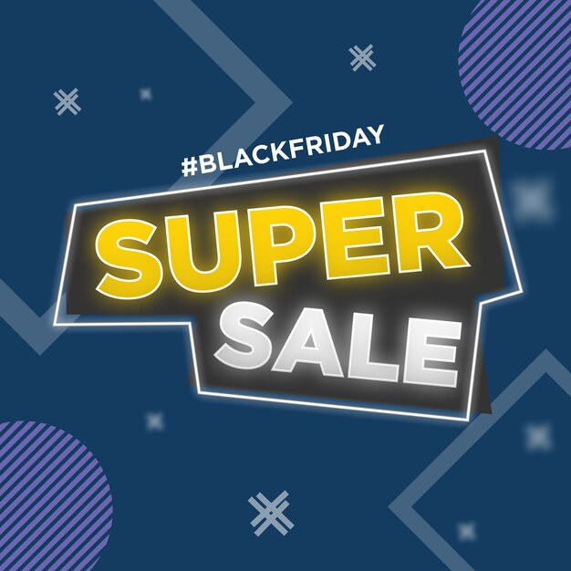 Vector black friday banner instagram y diseño de publicaciones en redes sociales