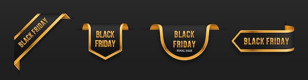Black Friday establece Blackgolden pergaminos y pancartas aisladas