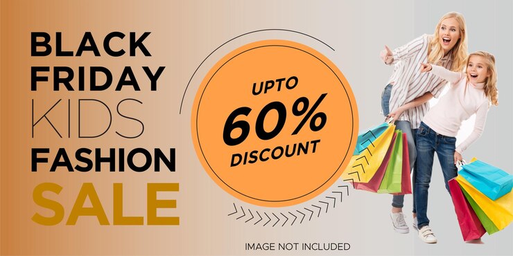 Black Friday SALE Banner Black Friday Social Media Moderno Black Friday Súper venta Las ventas de Black Friday