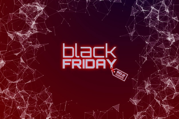 Vector black friday sale banner un gran porcentaje de descuentos