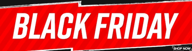 Black Friday Sale conjunto de pancartas web diseño colección de plantillas de promoción horizontal carteles vectorial