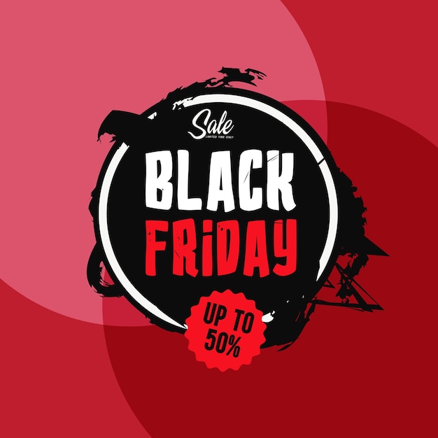 Black Friday Super Sale Descuento Publicación en redes sociales, Banner